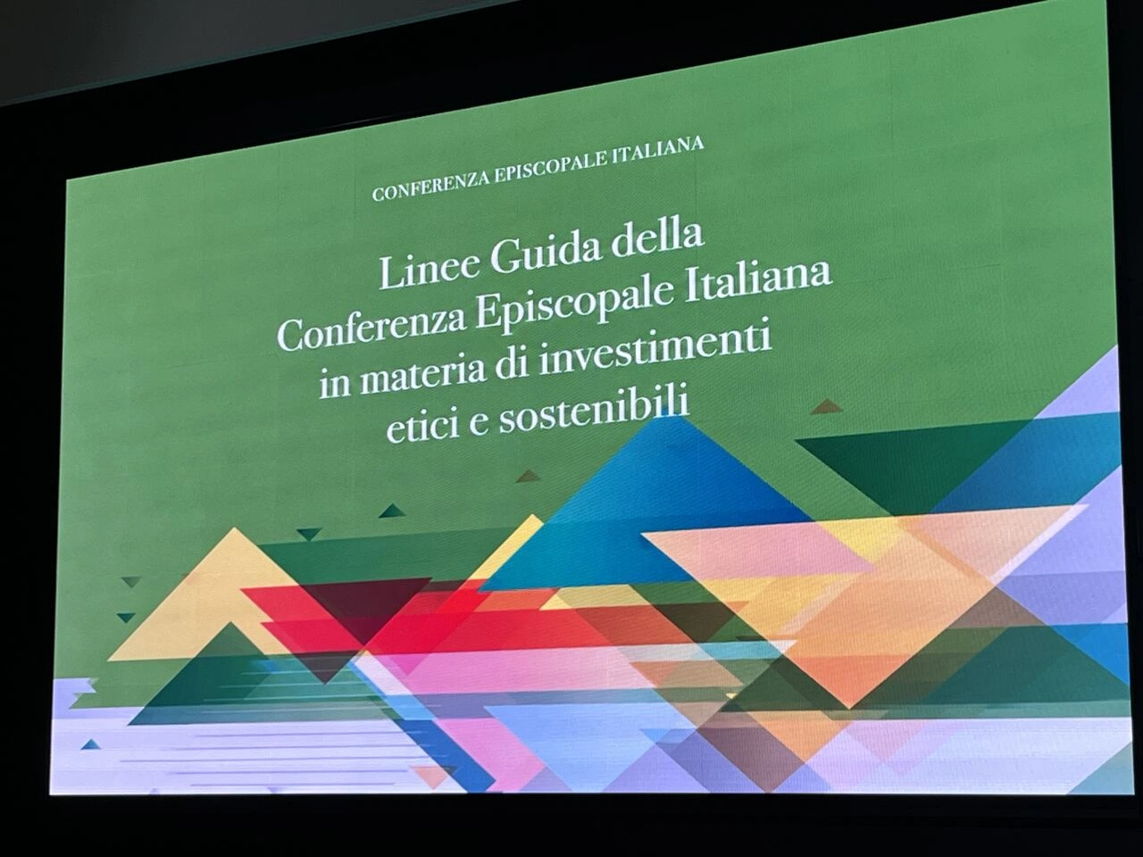Linee guida della Conferenza Episcopale Italianain materia di investimenti etici e sostenibili